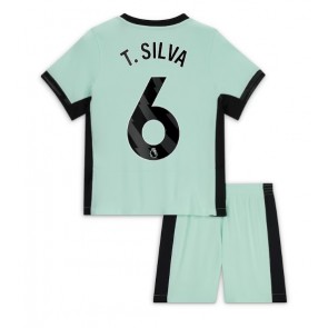 Chelsea Thiago Silva #6 Replica Third Stadium Kit for Kids 2023-24 Short Sleeve (+ pants)